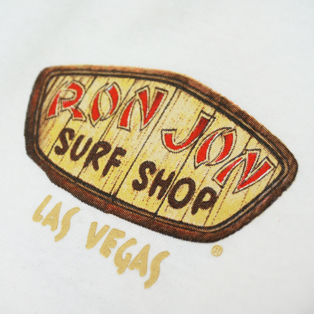 古着　RON JON SURF SHOP ロンジョン タンクトップ L 白　短丈 10041336001-white-ron-jon-