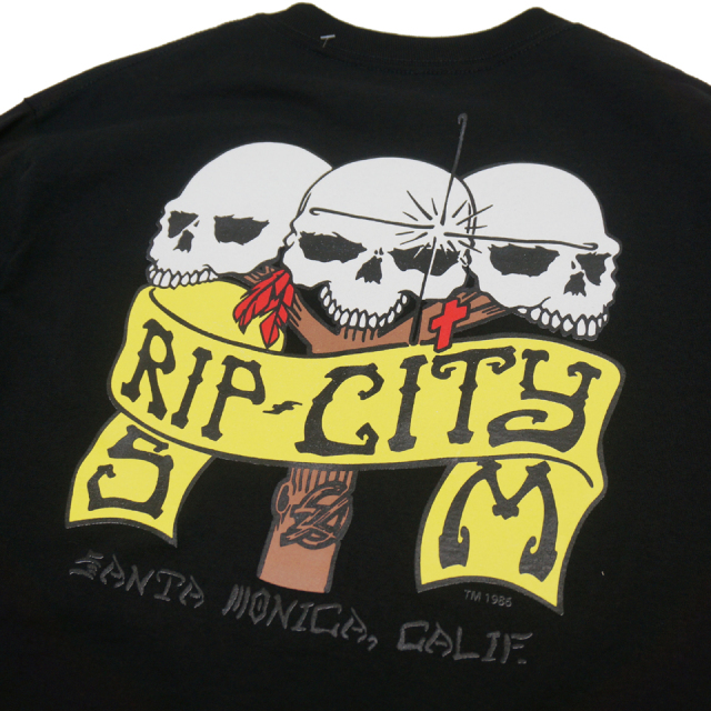 RIPCITY SKATES / THREE SKULL L/S Tee
