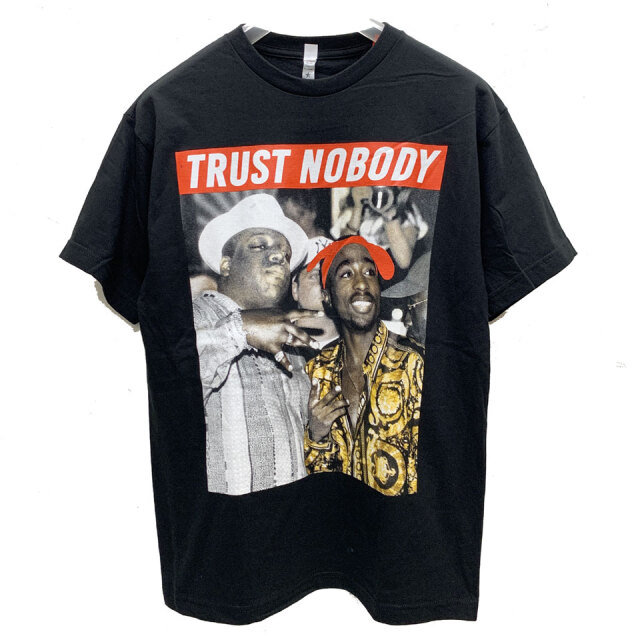 2パック ビギー 2PAC&BIGGIE S/S Tee ラップTシャツ アーティストTシャツ オフィシャル ブラック 黒 BLACK