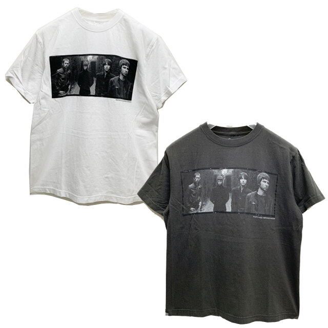 全2色 オアシス OASIS SS Tee ローレンスワトソン LAWRENCE WATSON バンドTシャツ ロックTシャツ アーティストTシャツ ビンテージ加工 ホワイト ブラック 白 黒 WHITE BLACK