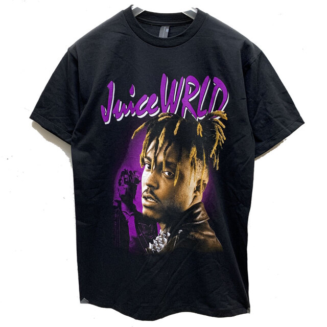 ジュースワールド JUICE WRLD S/S Tee ラップTシャツ アーティストTシャツ JUICE WORLD オフィシャル ブラック 黒 BLACK