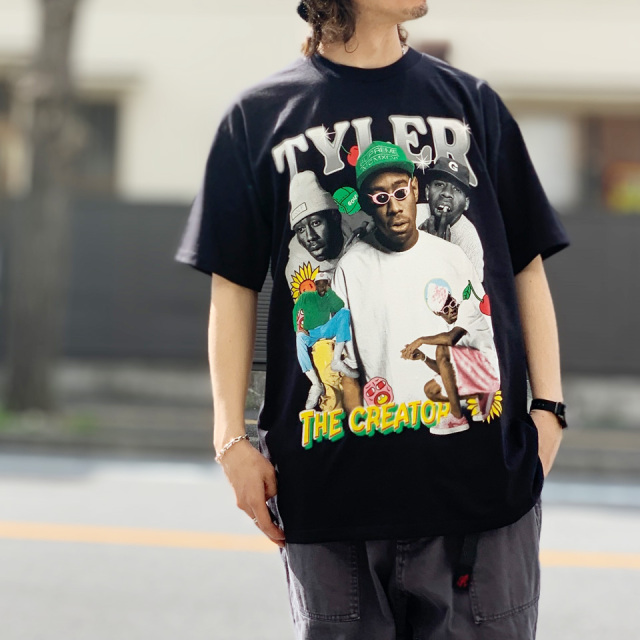 タイラーザクリエイター cap Tシャツ Tyler, The Creator GOD SELECTION XXX 'TYLER THE CREATOR TEE'Tシャツ 黒 ブラック