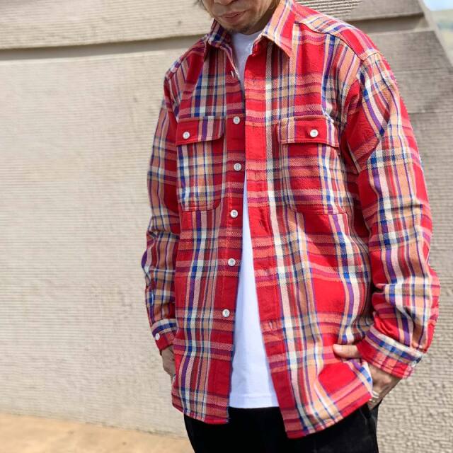 全2色 ビッグマック BIG MAC ネルシャツ チェックシャツ FLANNEL CHECK L/S SHIRT フランネルシャツ レッド チャコール 赤 RED CHACOAL