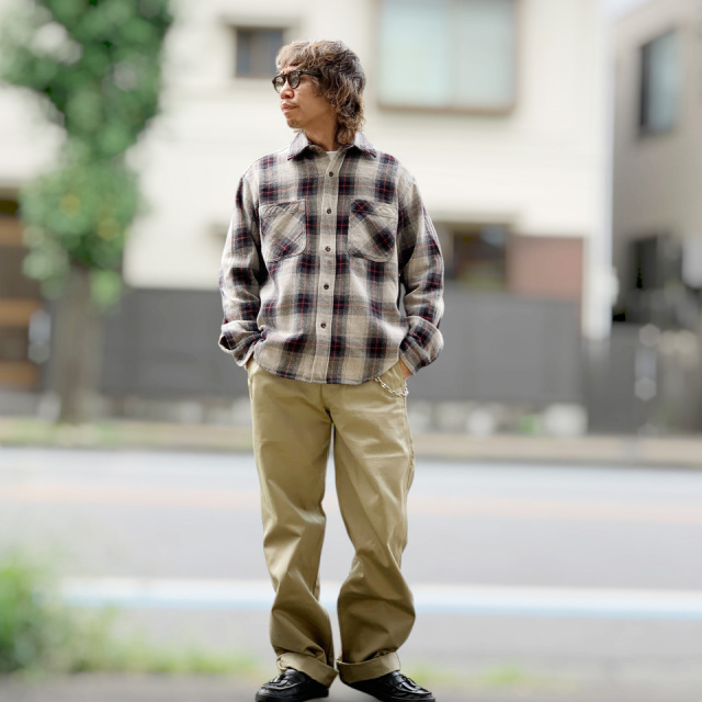 BIG MAC / CHECK DYE L/S SHIRT BIG MAC / CHECK DYE L/S SHIRT