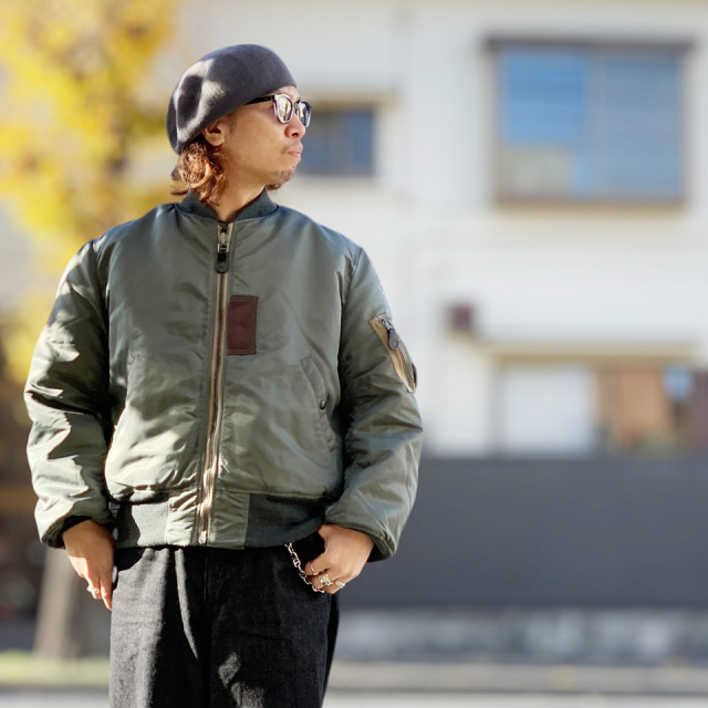 バズリクソンズ BUZZ RICKSON'S MA-1 フライトジャケット Type MA-1 “ALBERT TURNER & CO., INC.” Lot No. BR14900 セージグリーン SAGE GREEN