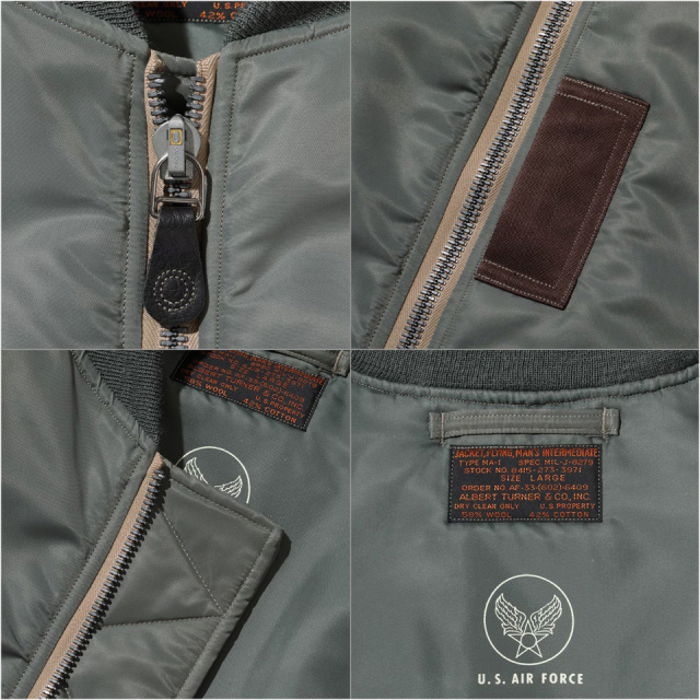 BUZZ RICKSON'S / Type MA-1 “ALBERT TURNER & CO., INC.”