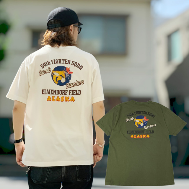 全2色 BUZZ RICKSON'S バズリクソンズ GOVERNMENT S/S TEE -  54th FIGHTER SQ. (BR79755)
