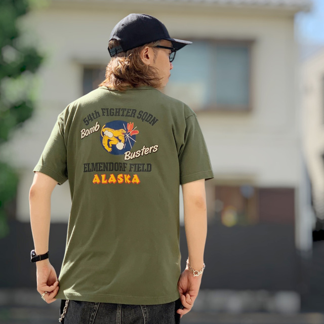 ニコラスジャクソン ユニフォーム タグ付き BUZZ RICKSON'S / GOVERNMENT S/S TEE - 54th FIGHTER SQ.
