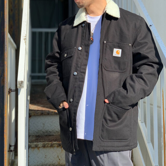 カーハートWIP CARHARTT WIP FAIRMOUNT COAT  フェアマウントコート アウター ワークジャケット ワークインプログレス ブラック 黒 BLACK