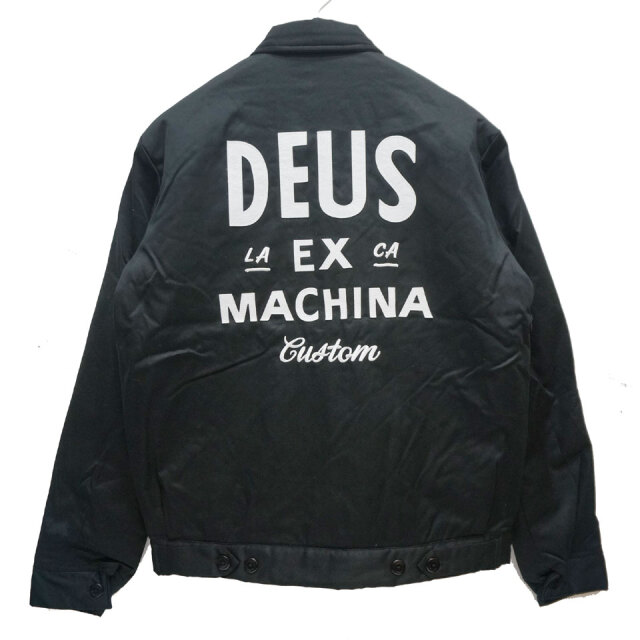 デウスエクスマキナ DEUS EX MACHINA ワークジャケット WORK WEAR JACKET アウター 中綿ジャケット ブラック 黒 BLACK デウスエクスマキナ DEUS EX MACHINA ワークジャケット WORK WEAR JACKET アウター 中綿ジャケット ブラック 黒 BLACK