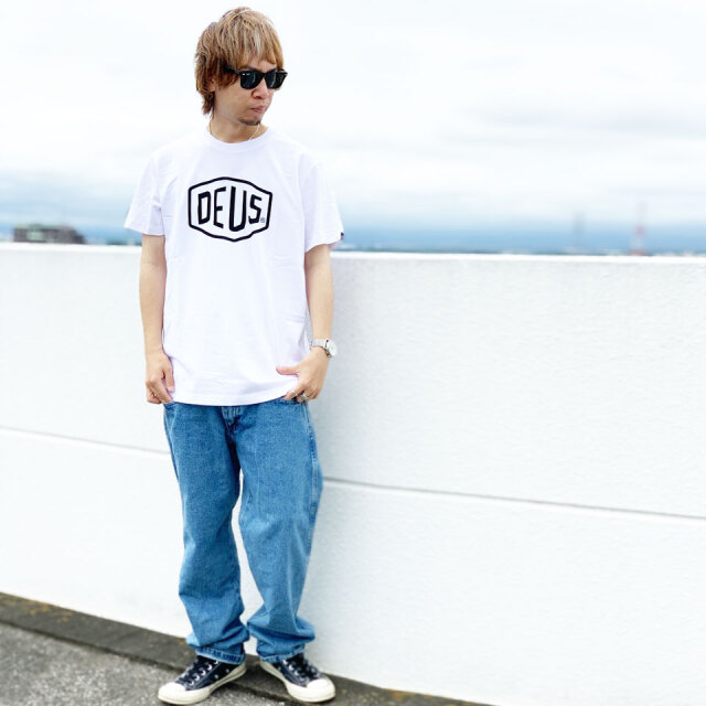 Deus Ex Machina☆SHOWDOWN TEE ロゴバックプリント半袖Tシャツ DEUS EX MACHINA デウス エクス マキナ 半袖Tシャツ メンズ