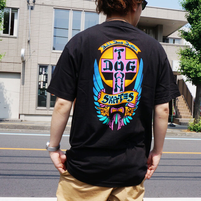 全2色 DOG TOWN ドッグタウン Tシャツ BULL DOG LTD COLOR S/S Tee ブルドッグ ブラック ホワイト