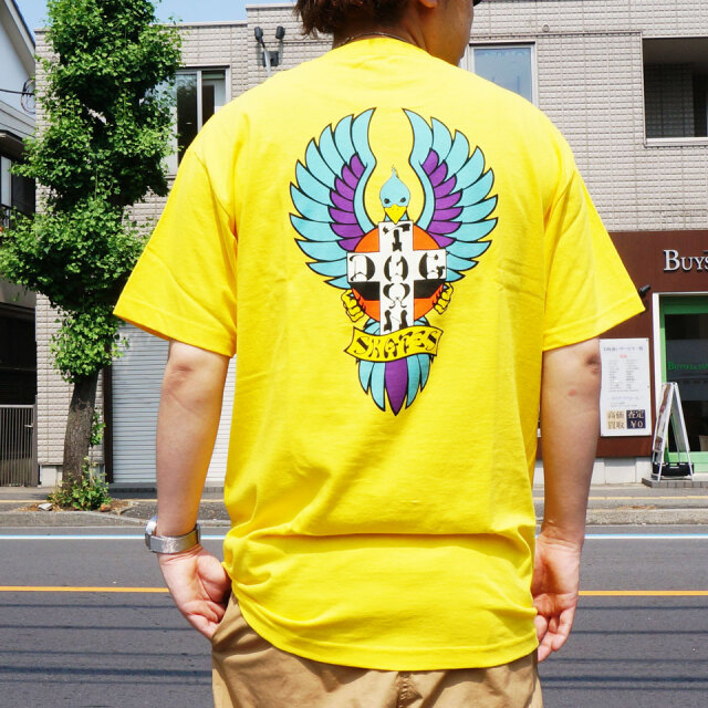 全2色 DOG TOWN ドッグタウン Tシャツ BIG FOOT S/S Tee ビッグフット ブラック イエロー