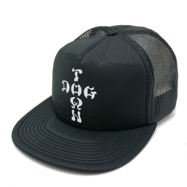 DOG TOWN ドッグタウン メッシュキャップ CROSS LOGO TRUCKER CAP キャップ 帽子 ブラック