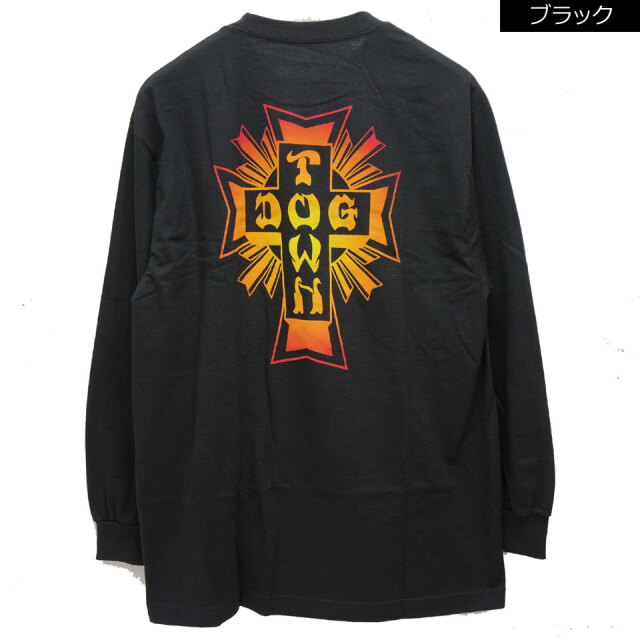 DOG TOWN / FADE CROSS LOGO L/S Tee DOG TOWN / FADE CROSS LOGO L/S Tee