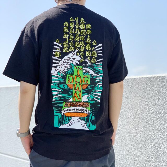 全2色 ドッグタウン DOG TOWN Tシャツ AARON MURRAY KANJI S/S Tee アーロンマレー クロスロゴ ホワイト 白 WHITE ブラック 黒 BLACK