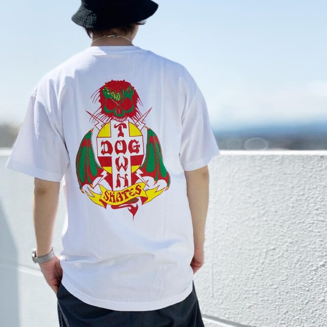 全2色 ドッグタウン DOG TOWN Tシャツ BORN AGAIN S/S Tee ボーンアゲイン クロスロゴ ホワイト 白 WHITE ブラック 黒 BLACK