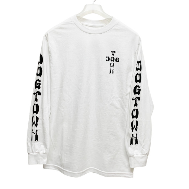 DOG TOWN / SLEEVE PRINT CROSS LOGO L/S Tee