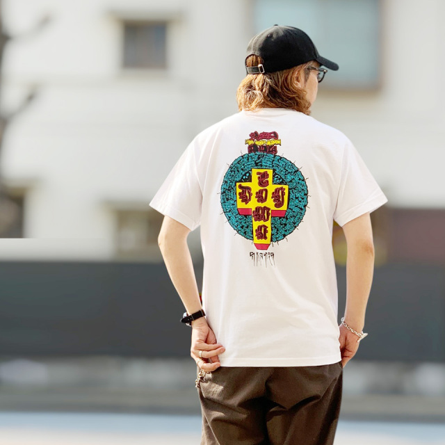 ドッグタウン DOG TOWN Tシャツ RED DOG MID SIZE CRISIS S/S Tee ホワイト 白 WHITE