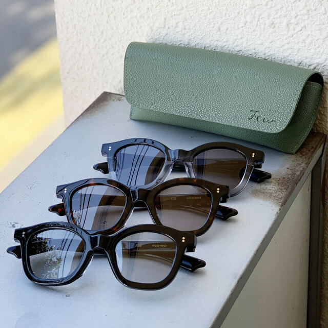Few by NEW. ヒュー サングラス F28 C-1 C-2 C-3 眼鏡 ブラック 黒 BLACK ブラウン DEMI ブラックハーフ BLACK HALF