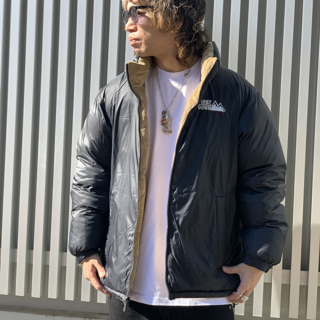 FIRST DOWN / REVERSIBLE BUBBLE DOWN JACKET CORDUROY
