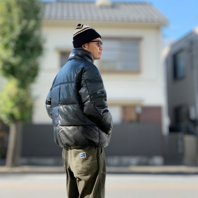 FIRST DOWN / BUBBLE DOWN JKT COLOR LEATHER