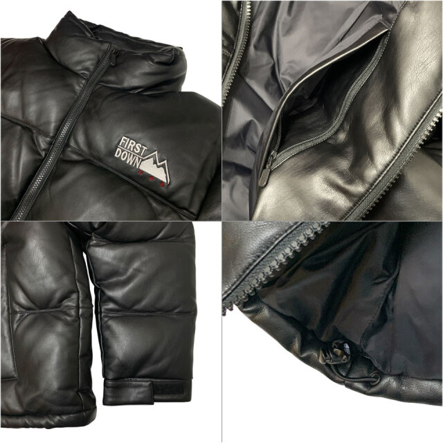 FIRST DOWN / BUBBLE DOWN JKT COLOR LEATHER