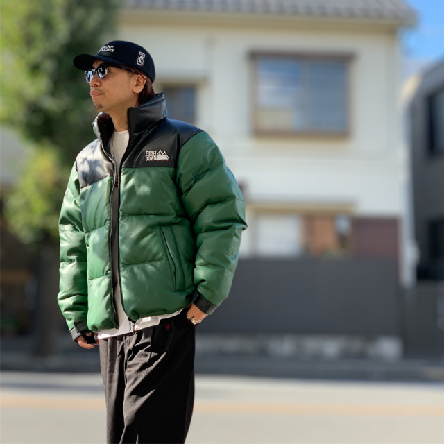 FIRST DOWN / BUBBLE DOWN JKT COLOR LEATHER