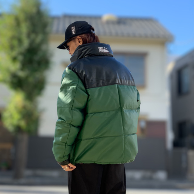 FIRST DOWN / BUBBLE DOWN JKT COLOR LEATHER