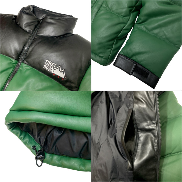 FIRST DOWN / BUBBLE DOWN JKT COLOR LEATHER