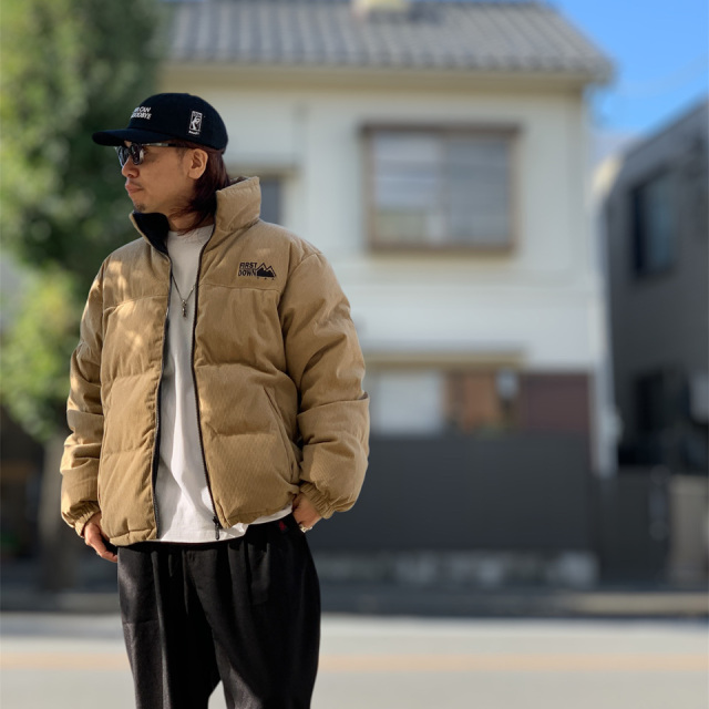 FIRST DOWN / REVERSIBLE BUBBLE DOWN JACKET CORDUROY