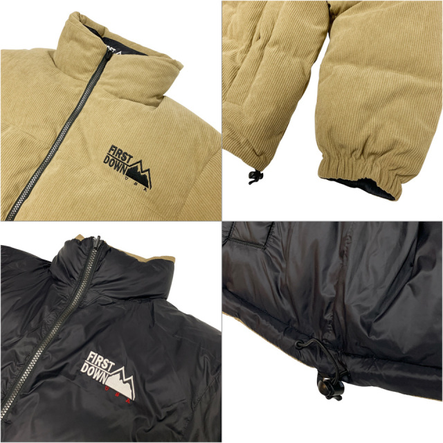 FIRST DOWN / REVERSIBLE BUBBLE DOWN JACKET CORDUROY
