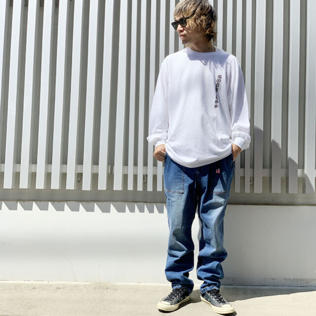 GRAMICCI / STRETCH DENIM LOOSE TAPERED RIDGE PANT