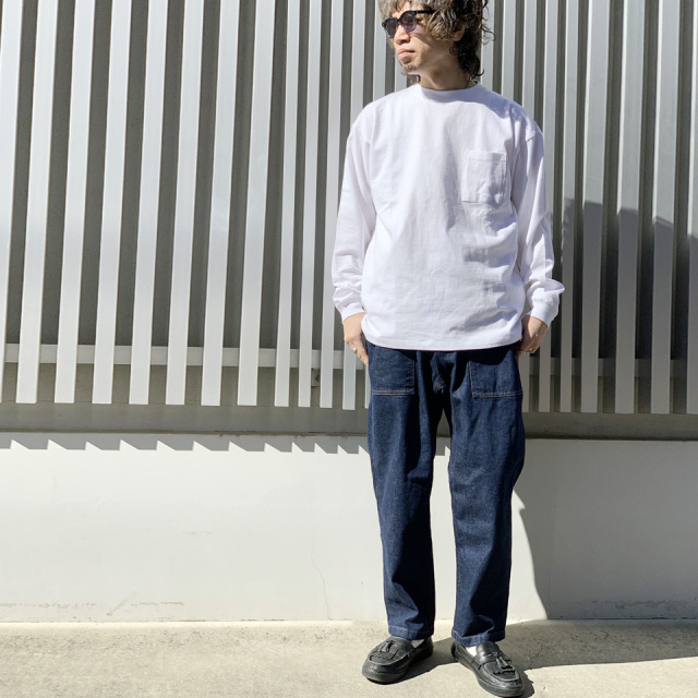 GRAMICCI インディゴ デニムパンツ L グラミチ Gramicci / DENIM LOOSE TAPERED PANTS