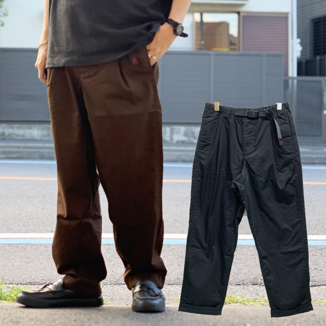 全2色 グラミチ Gramicci タックテーパードパンツ TC TWILL TUCK TAPERED PANT クライミングパンツ ブラック  黒 BLACK ダークブラウン DARK BROWN 茶色 GMP4-SJP10