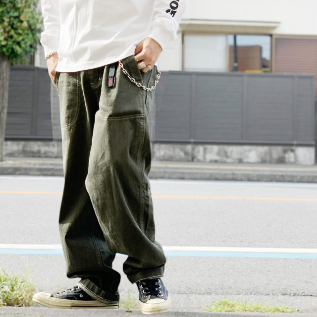グラミチ Gramicci デニムパンツ JAPANESE SLUB DENIM PANT イージーパンツ カラーデニム DARK SAGE ダークセージ G5FM-P026