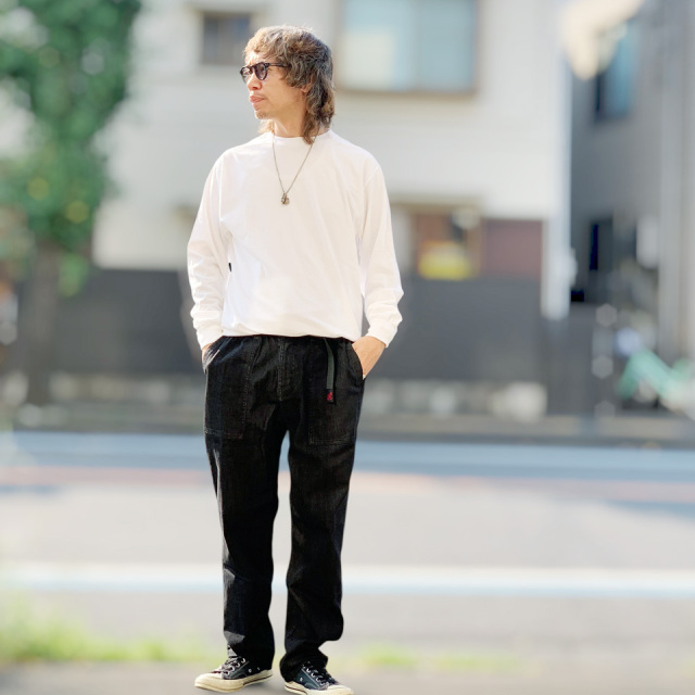 Gramicci / STRETCH DENIM LOOSE TAPERED RIDGE PANT
