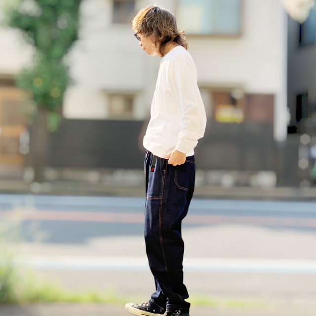 Gramicci / STRETCH DENIM LOOSE TAPERED RIDGE PANT