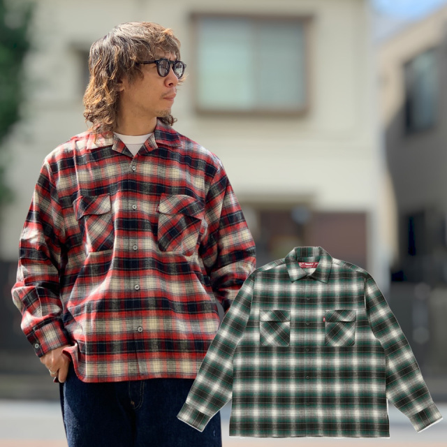 全2色 HIDE AND SEEK ハイドアンドシーク CHECK L/S SHIRT (HT-080326)