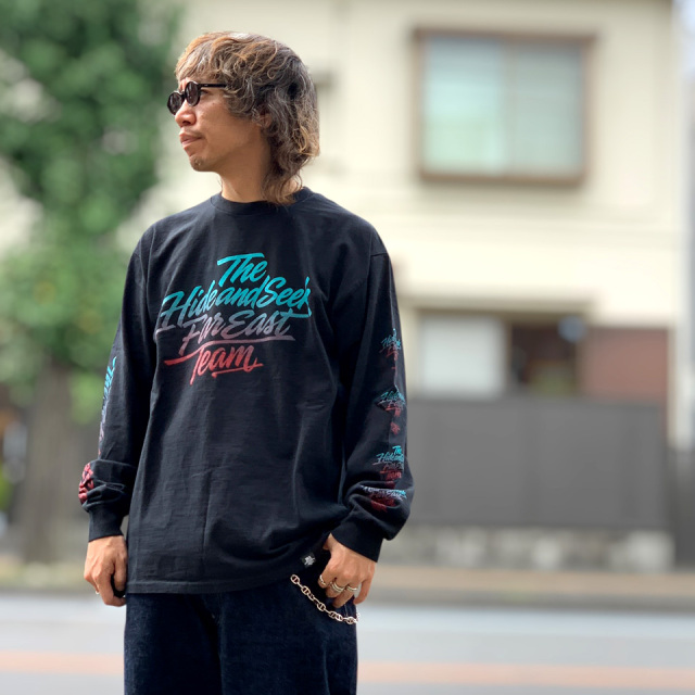 HIDE AND SEEK ハイドアンドシーク GRADATION L/S Tee (HT-080826)