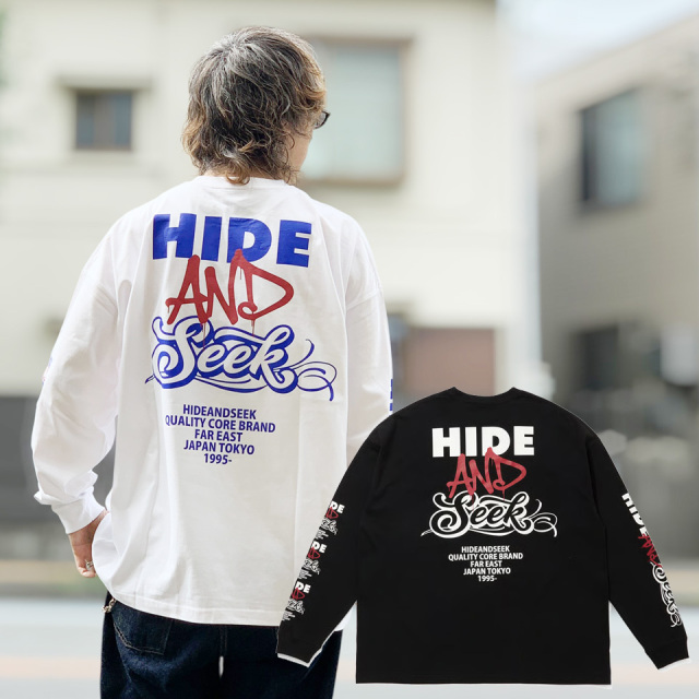 全2色 HIDE AND SEEK ハイドアンドシーク AND L/S Tee (HT-080626)