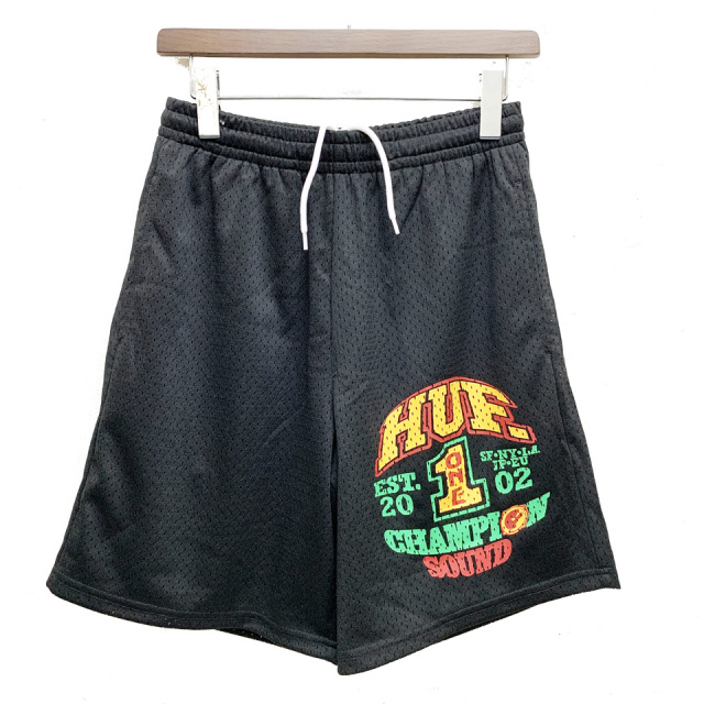 ◇HUF : HUFS BASKETBALL SHORT◇M◇黒　ハフ　ストリー ◇HUF : HUFS BASKETBALL SHORT◇M◇黒 ハフ ストリー HUF