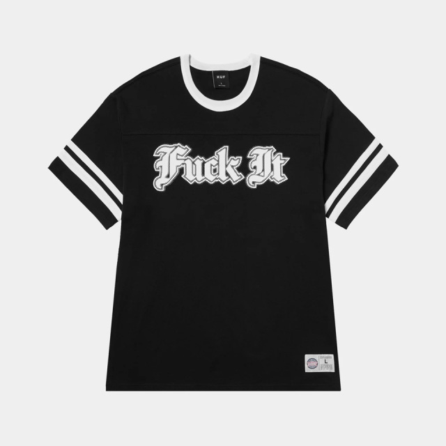 HUF ハフ Tシャツ FUCK IT FOOTBALL SHIRT フットボールシャツ