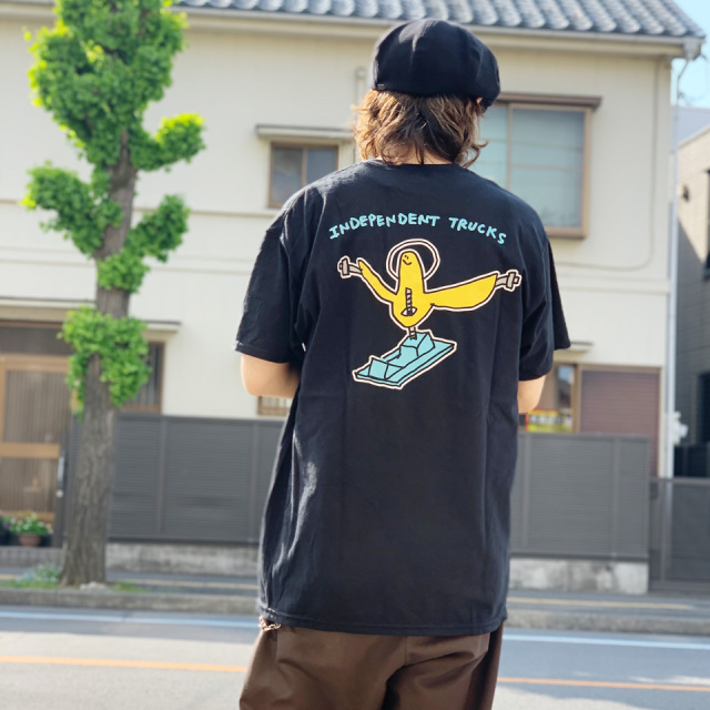 インディペンデントトラックス INDEPENDENT TRUCKS Tシャツ MARK GONZALES HANGER S/S Tee マークゴンザレス ゴンズ ブラック 黒 BLACK