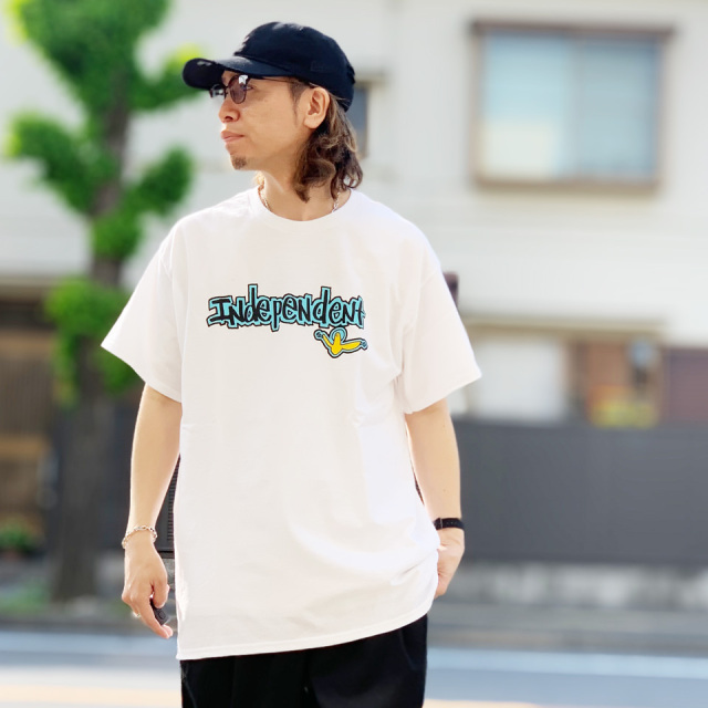 インディペンデントトラックス INDEPENDENT TRUCKS Tシャツ MARK GONZALES BAR S/S Tee マークゴンザレス ゴンズ ホワイト 白 WHITE