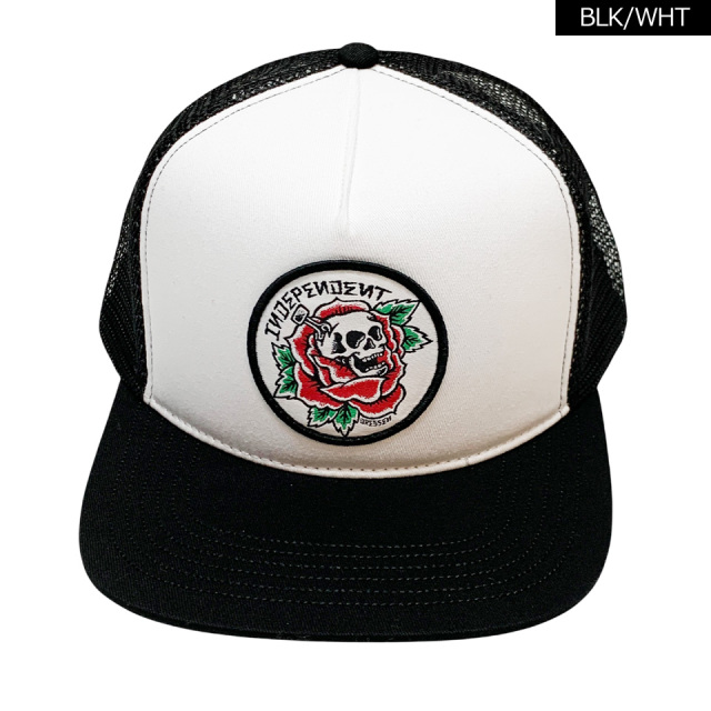INDEPENDENT TRUCKS / DRESSEN SKULL ROSE SNAPBACK CAP