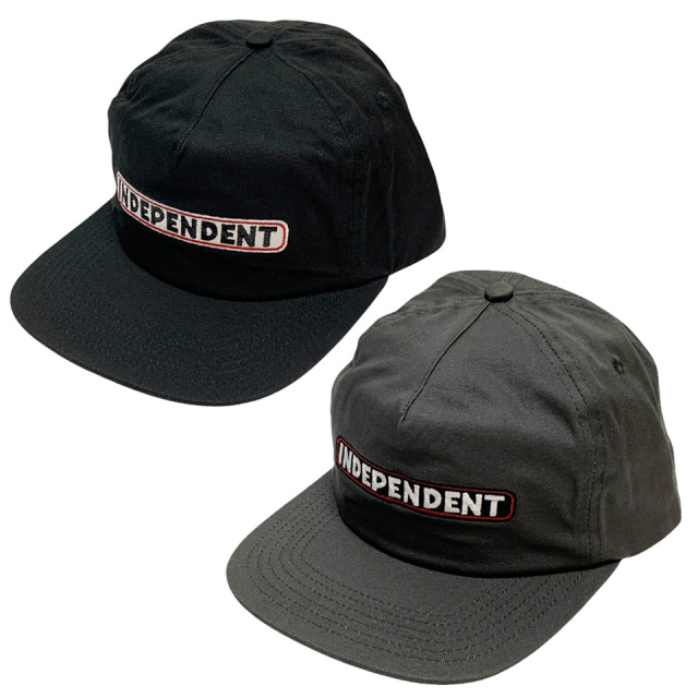 全2色 INDEPENDENT TRUCKS インディペンデントトラックス BAR LOGO SNAPBACK CAP (44442288)