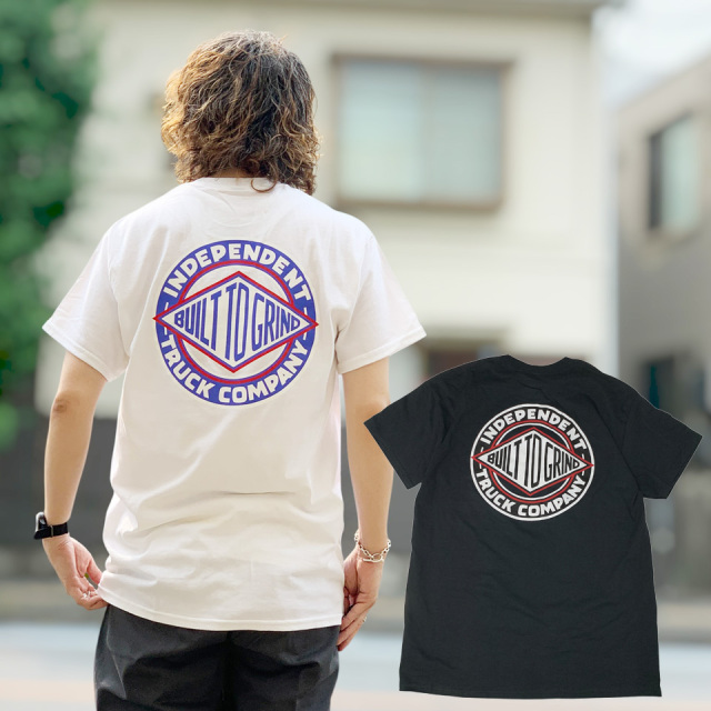 Independent インディペンデント ラグラン 七分袖Tシャツ 白/赤 M INDEPENDENT TRUCKS Mr.vibes オフィシャルショップ