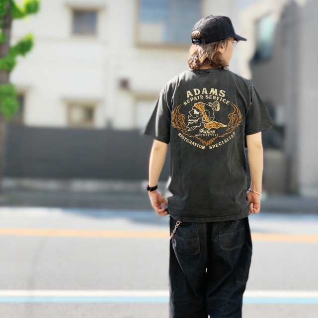 INDIAN MOTORCYCLE / ADAMS PIGMENT DYE SS Tee