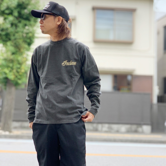INDIAN MOTORCYCLE / PIGMENT INDIAN HEAD L/S Tee
